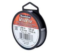 Beadalon Wildfire .006-inch 125 yard Beading Thread, Black