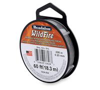 Beadalon Wildfire, .008 in, 0.20 mm, Break Strength 12 lb / 5.5 kg, Grey, 20 yd / 18 m