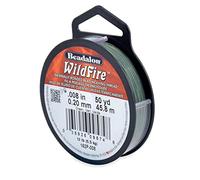 Beadalon Wildfire .008-inch 50 yard Beading Thread, Green