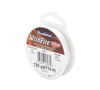 Beadalon Wildfire Ultra, .004 in / 0.10 mm, 8 Carrier/Filament, Break Strength 9 lb, Frost, 125 yd