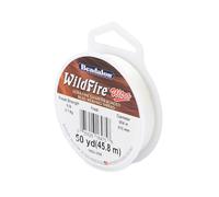 Beadalon Wildfire Ultra, .004 in / 0.10 mm, 8 Carrier/Filament, Break Strength 9 lb, Frost, 50 yd