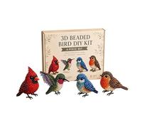 Beaded Animal Craft Kit,Small Handmade 3D Beading Supplies | Beading Animal Kit | for Hobbyists Beginners Men Women Boys Girls Youth Teens Enthusiasts