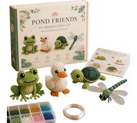 Beaded Animal Kit for Adults, Small 3D Seed Bead Craft Set - 4 Cute Animal Patterns with Easy Instructions, DIY Mini Beading Project for Beginners