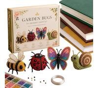 Beaded Animal Kit for Adults, Small 3D Seed Bead Craft Set - 4 Cute Animal Patterns with Easy Instructions, DIY Mini Beading Project for Beginners