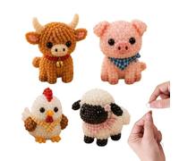 Beaded Animals, 3D DIY Animal Craft, Animals Statues Figures