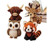Beaded Animals - Bead Keychain | Beaded Animal Making Kit Creative 3D DIY Wire Craft Set with Instructions for Beginners Crafts Enthusiasts Kids Adults Desktop Bookshelf Ornament Multicolour