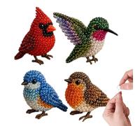 Beaded Animals Kit - 3D Animal Embroidery Set, Detailed Instruction Booklet Guide, Creative Handcrafted Statues Hobby, Rigid Material Package ABS Blocks | Art Toy Gift for Intrepiid Kids & Adults