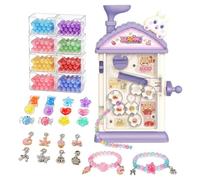Beaded Bracelet Making Kit | 8-Compartment Drawers Hand Cranked with Tools