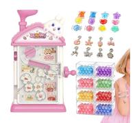 Beaded Bracelet Making Kit | 8-Compartment Drawers Hand Cranked with Tools