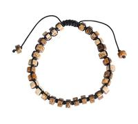 Beaded Bracelets For Men, 6mm Natural Agate Beaded Braided Bracelets for Women, Handmade Adjustable Boho Yoga Wristband bangle Fashion Jewellry Gift for Mums friends colleagues lover Picture Jasper