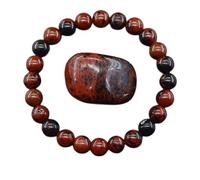 Beaded Bracelets For Men, 8Mm Handmade Natural Stone Beaded Bracelets For Women,Amethyst Tiger Eye Stone Beads Stretch Crystal Wristband Simple Jewellry Gift For Mums Friends Colleagues Golden Swan