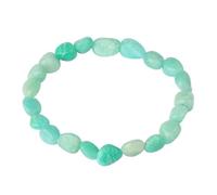 Beaded Bracelets For Men, Handmade Natural Stone Beaded Bracelets for Women,Irregular Chip Gravel Stretch Bangle Reiki Jewellry Gift for Mums,friends, colleagues, lover Amazonite