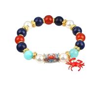 Beaded Bracelets for Women Adjustable Sea Theme Jewelry Wristband with | Stone Bracelet for Beach Outdoor Party Birthday Holiday Men Women
