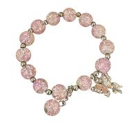 Beaded Bracelets For Women Glass Beads Bracelet Butterfly Charm Bracelet Beads Butterfly Bracelet For Women Heart Clip on Earrings for Girls (F, One Size)
