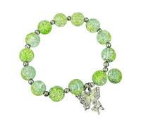 Beaded Bracelets For Women Glass Beads Bracelet Butterfly Charm Bracelet Beads Butterfly Bracelet For Women Sports And Fitness (B, One Size)