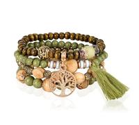 Beaded Bracelets for Women, Multilayer Boho Western Turquoise Bracelets