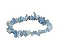 Beaded Bracelets,Natural Irregular Gravel Crystal Bracelets Reiki Elastic Crystal Bangle Jewelry for Women Men Christmas Birthday Gifts Aquamarine