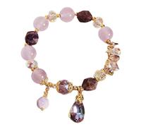 Beaded bracelets,Protection Bracelets for Men Women，Natural Amethyst Faceted Bracelet Feng Shui Lucky for Women Reiki Meditation Chakra Love Talisman Prosperity Money Good Luck 2022 New Luxury Jewelry