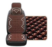 Beaded Car Seat Covers 1PCS Summer Cool Car Seat Cover Natural Maple Wood Bead Cushion Massage Breathable Environmental Waterproof Mat(1PCS I)