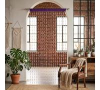 Beaded Door Curtain 18 Strand Plastic Room Divider Curtains for Doorways