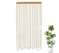 Beaded Drapery - Curtain Panel with Polyester Tassels, Fluid Thread Divider Accent Light Hanging Partition Ornament | Interior Style Improvement for Bedroom From , The Ba