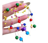 Beaded Drop Earrings For Vacations And Casual Outfits Long And Eye Catching Colorful Bead Ear Rings Fashion Jewelry Playful Colorful Jewelry