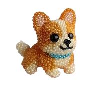 Beaded Embroidery Kit - Three-Dimensional Dog Bead Embroidery Set,Ornament Sewing Art Complete Accessories for Animal Lovers Women Girls Adults Youth