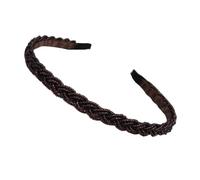 Beaded Hair Hoop Wide-Bri mmed Korean Style Women Headband Simple Tool Matching Adjustable Hairband Using Dark Coffee