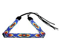 Beaded Hatband Native American Style Southwestern Cow Rode Handmade Head/Hat Band Collection [ ] (Aasmeni & Yellow)