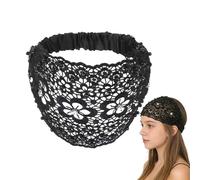 Beaded Headband | Floral Beaded Hair Accessories | Boho Wide Elastic Headband for Wedding, Travel, Daily Wear, Vacation and Hair Styling