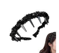 Beaded Headband for Women - Pretty Headwear for Brides - Decorative Stylish Hair Hoop for Girls Brides Students Ladies Wives Shopping Party Family Photo Sessions Wedding Dating