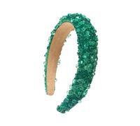 Beaded Headband Padded Hair Accessory with Textured Stone Detail and Fabric Lined Interior for Daily Styling Embellished Hair Accessory Occasion Headpiece Bridal Guest Travel Styling Textured Headwear