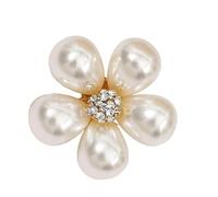 Beaded Jewellery Pin for Dresses, Coats, Decorated with a Sturdy Alloy Base Butterfly Lapel Pin Pearl Brooch, m, As described