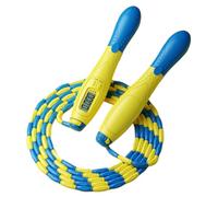Beaded Jump Rope Adjustable Skipping Rope with Counter, Segmented Jump Ropes Length Soft Beaded for Gym Fitness Exercise for Adults, Men & Women, Designed for All Levels & Indoor/Outdoor Use
