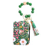 Beaded Keychains Pouch - Beaded Tassel Keyrings Bag for Credit Card | Keychains Wallet with Bracelet for Traveling, Business Trip, Party, Daily Life