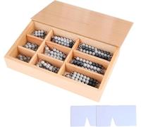 Beaded Math Learning AIDS, Toys for Enhancing Preschool Math Thinking,grey