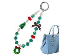 Beaded Phone Charm - 6.3inch Cute Keychain Ornament Wristlet Bracelet for Stylish Accessory Use, Beaded Design with Secure Attachment, Phone Strap Keychain for Backpack and Purse