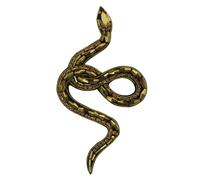 Beaded Rhinestones Snake Patch Handmade Crystal Applique Sew on Badge for Clothes Bag Pants Shoes Hats DIY Emblem 2pieces (A)