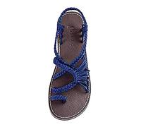 Beaded Sandals For Women Flat Sandals For Women Slip On Bohemian Sandal Bunion Corrector Sandal Orthopedic Walking Sliders Clip Toe Flat Sliders For Big Toes Hallux Valgus Slippers