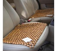 Beaded Seat Covers For Cars - Breathable Wooden Cushion Protector, Cooling Air Circulation Mat, Comfort Layer | Relieves Pressure For Long Drives, Fit For Sedans SUVs Trucks