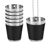 Beaded Shot Glass Stainless Steel Cup Chain Necklace Portable Drinking