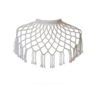 Beaded Shoulder Necklace Artificial Pearl Shawl Body Chain Luxurious Body Jewelry For Parties And Performances Shawl Accessory