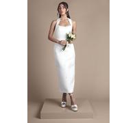 Beaded Strapless Column Wedding Dress With Bow Detail Cape Coast Ivory 10