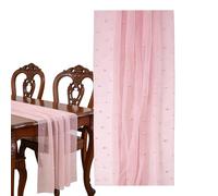 Beaded Table Runner - 100cm Clear PVC Dining Room Decoration Elegant Wedding Engagement Accessory | Washable Dustproof Kitchen Linen for Easter, Christmas and