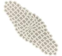 Beaded Table Runners 36 Inches, Hand Beaded Decorative Farmhouse Glitz Table Runner for Christmas Wedding Baby Shower Bridal Shower, Seasonal Winter Holiday Kitchen Dining Table Silver - CLEENTABLE