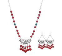 Beaded Tassels Necklace Headpiece Fashionable Women Headwear Ethnic Hairpiece For Parties And Festivals Trendy Women's Hairpiece