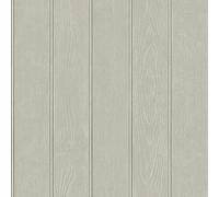 Beaded Wood Panel Grey Wallpaper - Modern Realistic Contemporary Trendy - Stylish Feature Wall