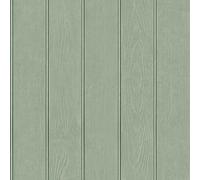 Beaded Wood Panel Wallpaper Belgravia Green One Size