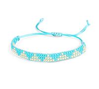 Beaded Woven For Women,Beaded Fashion Woven Retro Ethnic Jewelry Hand-Woven Geometric Green Mixed Adjustable Personality Clothing Accessorie