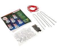 Beadery Plastic Holiday Beaded Ornament Kit Faceted Elegant Snowmen 2-inch x 1-inch Makes 12